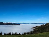 018   ueber dem Nebel ist die Sicht herrlich  vorne die Hedlalm und im Hintergrund der Hochschwab und die Hohe Veitsch